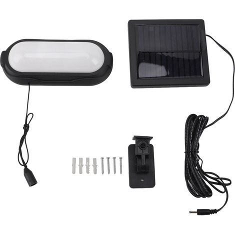 Luminaire solaire LED suspendu pour extérieur, économique et polyvalent, éclairage de jardin, garage, poulailler, grange, abri, sans fil, 1 pièce. (1/4)