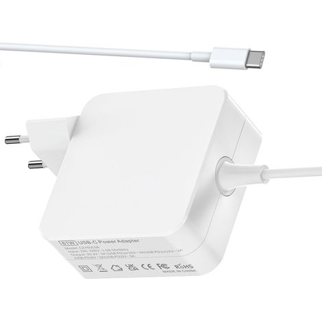 61W Chargeur USB C Alimentation Ordinateur Chargeur Compatible avec 16/15/14/13 Zoll, 2020/2019/2018, 12,9/11 Secteur Type C AC Adaptateur (1/5)