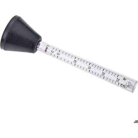 Débitmètre gaz – 0-25 L/min – Précis pour soudure MIG/TIG – 14 cm (1/4)