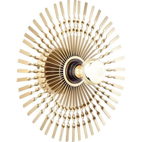 BRILLIANT Lampe, Mendoza Wandleuchte 33cm gold, Metall, 1x A60, E27, 40W,Normallampen (nicht enthalten) (1/4)