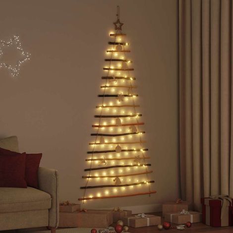 vidaXL Sapin de Noël Naturel 180 cm Bois de frêne massif (1/5)