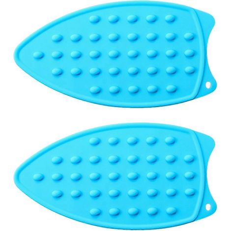 Mini Silicone Heat Resistant Iron Pad, Portable Ironing Stand Blue-- (1/5)