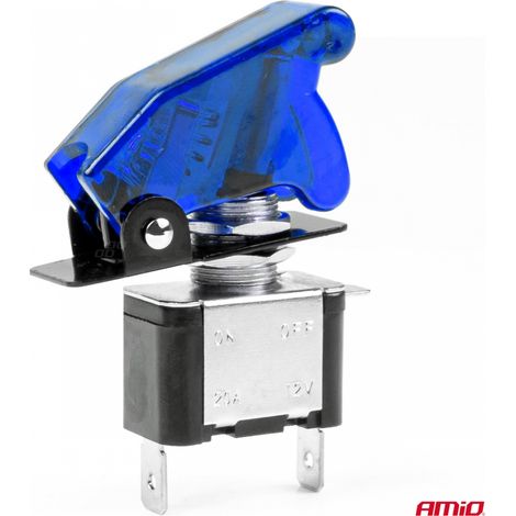 Interrupteur TOP GUN, rétroéclairage bleu AMIO-03096 (1/4)