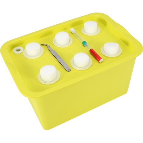 Kit Hydroponique 6 Trous pour Plantes, Système de Culture à Bulles, Serre d'Intérieur et Extérieur, Coffret Jardin avec Armoire, Vert (1/5)