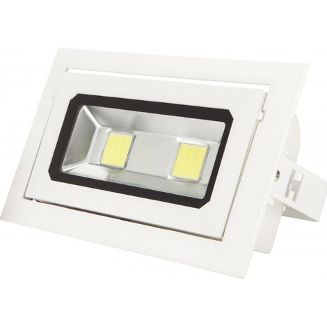 Foco Downlight LED 40W 3.600Lm 6000ºK Rectangular Basculante 40.000H [WR-RECTBAS-40W-CW] (1/5)