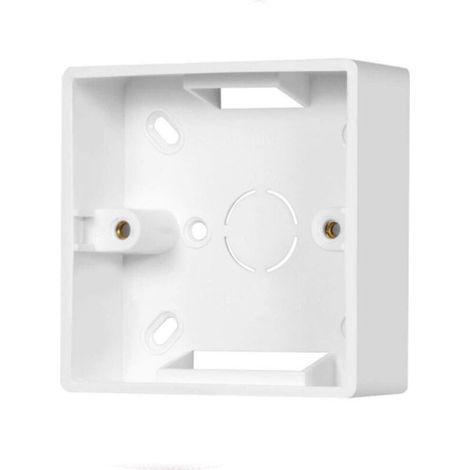 86 Type Cadre en saillie pour boîte de jonction Faceplate Single Socket 86 x 86 x 34 mm Blanc Boîte en saillie