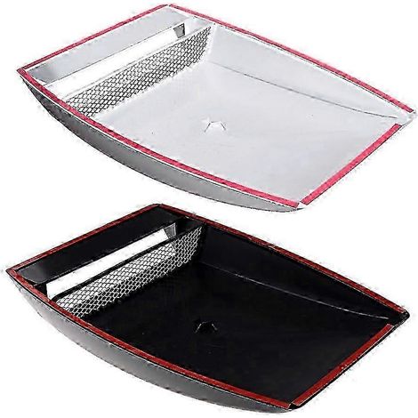 Compatible avec les grilles d'aération de capot automobiles universelles, les prises d'air de voitures de course et les couvercles de capot (argent).