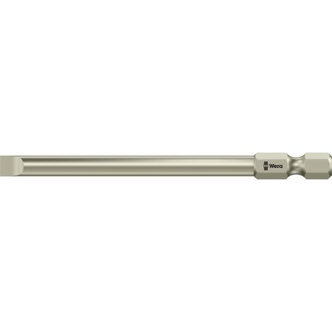 WERA 5071080001 3800/4 EMBOUTS POUR VIS À TÊTE FENDUE EN ACIER INOXYDABLE 105 X 5,5 X 89 CM (1/4)