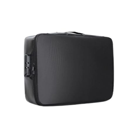 Coffre-fort portable à code, mallette de documents ignifuge noire avec serrure, classeur de sécurité résistant au feu, 1 pièce (1/5)