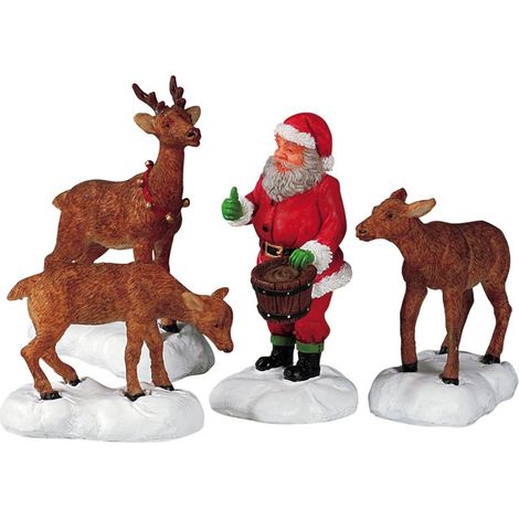 Santa Feeds Reindeer Set of 4 Réf. 52146