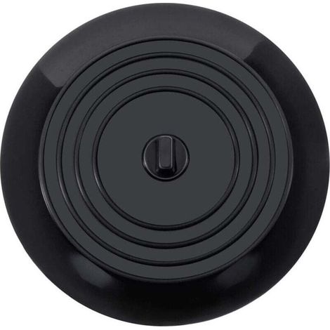 Bouchon anti-odeur en silicone noir épaissi et élargi de 15 cm pour évier, siphon de sol, adapté à la cuisine, à la salle de bain et à la buanderie (1/4)