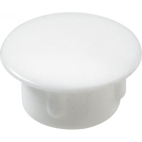 Hettich – Lot de 20 cache-vis plastique blanc – Pour bois dur – Vissage rapide en série – Cache les trous de perçage