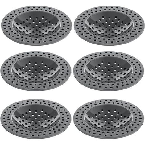 Stück Kunststofffilter (78 mm) für Spülbecken, Waschbecken, Badezimmer, Duschabflüsse, Haarfilter für Küche und Bad (1/2)