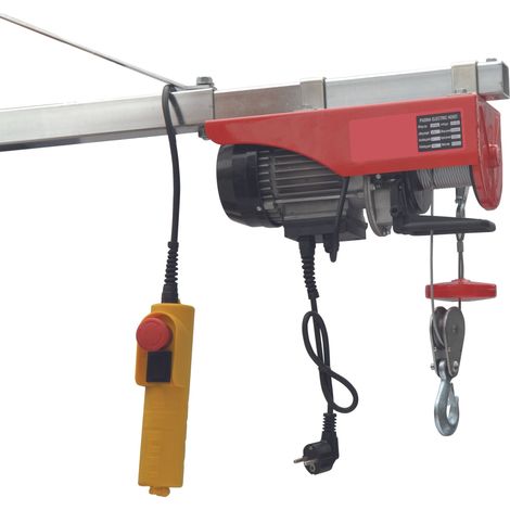 Treuil électrique 200 kg 220v mono vit.8m/mn câble long. 12 m LEVAC - 6531C600