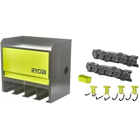 Etagère Murale 430 x 483 x 282 mm Charge Max. : 150 kg 1 Porte et 4 emplacements de Rang (1/5)