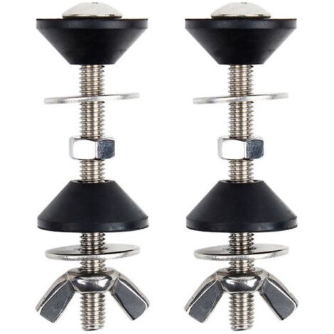 QORVA-2 pcs Toilette Split réservoir d'eau vis de Fixation Accessoires Assis réservoir d'eau Fixation Connexion vis Toilette réservoir d'eau Accessoires d'installation