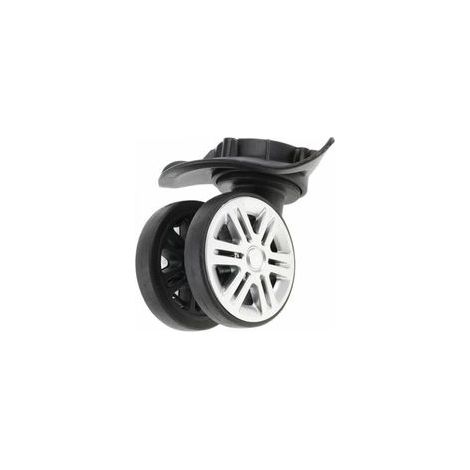 – Roues de valise 2 pcs – Roues à double roulement 360° – Silencieuses et résistantes à l'usure – Installation facile (1/4)
