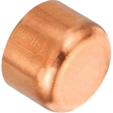 32.1mm(1.26") ID Cuivre Tuyau Extrémité Cap, Raccord Cap Sueur Bouchon Soudure Connexion pour Plomberie CVC Air Climatiseur - (1/5)