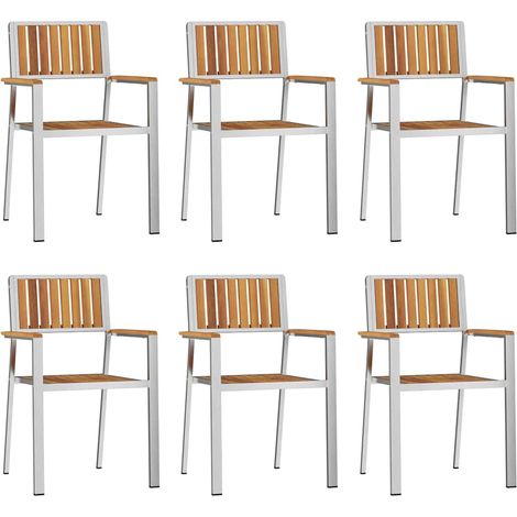 Maison Exclusive - Sedia da Giardino 6 pcs