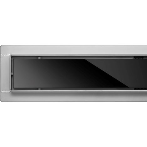 Duschrinne, Bodenablauf 60cm Black Glass (1/5)