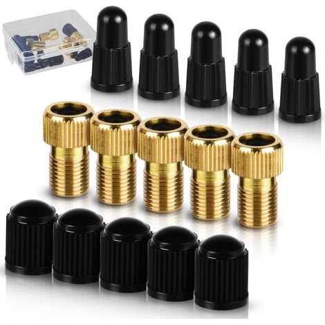Bicycle Pump Adapter, Bicycle Valve Adapter DV AV SV, Bicycle Pump Valve Connectors, Ball Pump/Air Pump/Compressor Needle Adapters (1/5)