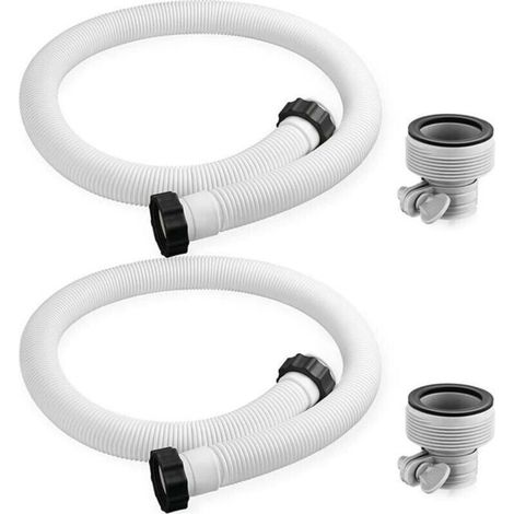 Intex Pool Hose Adapter, Replacement Hose for Pump Filter, Pipe Fittings (2-Piece) Label (1/5)