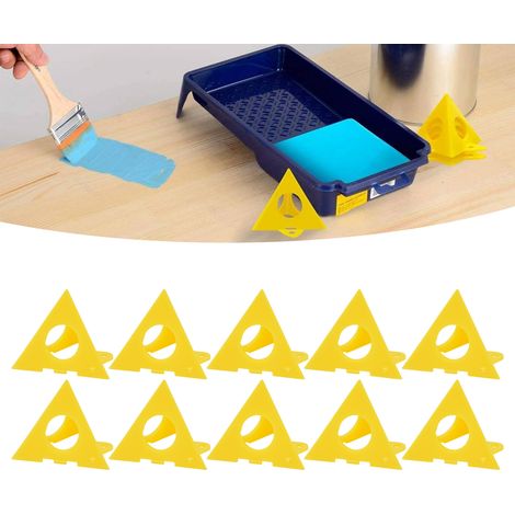 Support pyramidal pour peinture (10 pièces), support pour peinture en bois, étagère pour cadre photo et bloc de peinture, mini support pour cônes de peinture (1/5)
