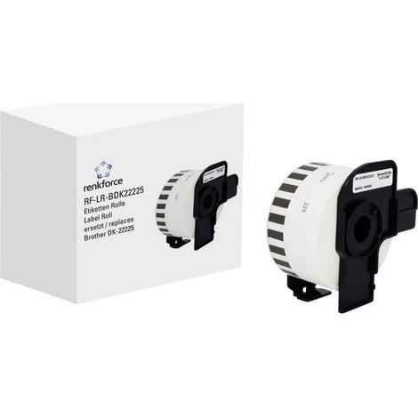 [GEBRAUCHT] B-Ware Renkforce Etiketten Rolle Aufkleber Papier Weiß Kompatibel Brother Dk 22225