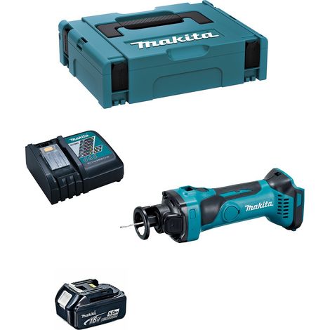 Rifilatore per cartongesso MAKITA DCO180RTJ1 (1 x 5,0 Ah + DC18RC + MAKPAC 1) (1/5)