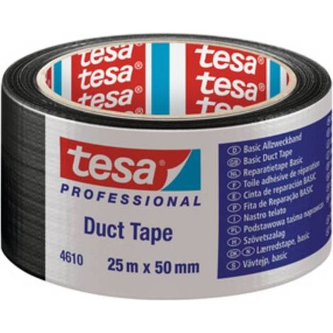 6 x NASTRO AMERICANO TESA BASIC 50MMX25M NERO