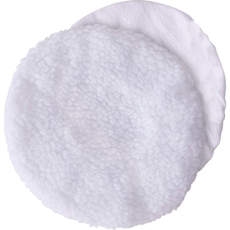 Unitec cartrend - Kit di tampone per lucidatura, 1 Pelle Tessuta, 1 tampone di lucidatura in Cotone, 240 mm, Lavabile