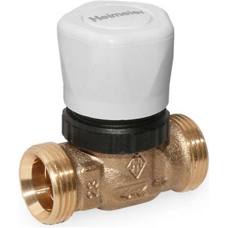 HEIMEIER Vorlauf Regulierventil für Fußbodenheizung, Handregulierkappe 2x3/4" AG konisch 1308-02.000