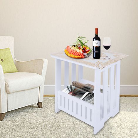 Moderner, stilvoller Beistelltisch, Couchtisch, Teetisch für Zuhause (34 x 26 x 40 cm) (1/5)