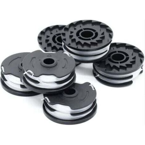 Lot de 6 bobines de fil de rechange pour débroussailleuse sans fil LIDL Parkside PRTA 20-Li A1, B2, C3, PRT 550 A1, A3, PRT 300 A1-2 x 4 m 1,6 mm-- (1/3)