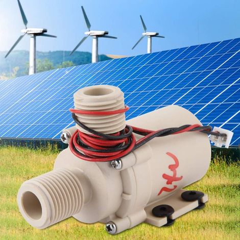 24V 8L/min Brushless Solar Circulation Water Pump, Hot/Cooling Solar Brushless Motor Circulation Water Pump System (1/5)