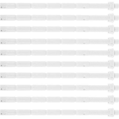 Tiges de Bouton Poussoir Surface Lisse, Blanc (1/5)