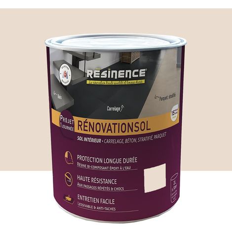Résine colorée RÉSINENCE RénovationSol Doux lin 2 L (1/3)