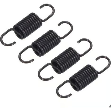 Ressorts de rechange noirs pour fauteuils inclinables, ressorts de tension à double crochet de 68 mm (1/5)