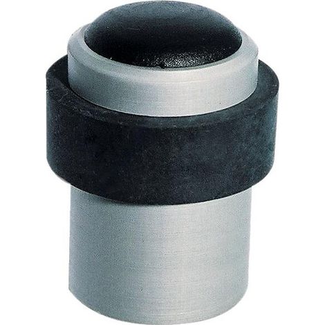 Butoir de porte aluminium anodisé type Senior Ø 36 x Ht 50 mm avec vis et cheville - CIVIC