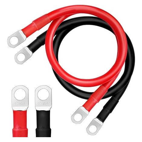 2pcs Battery Cable 100cm 2AWG 35mm² 12V Car Battery Cable Battery Inverter Cable SC35-10 Extension Battery Cable Motorcycle Solar Battery Pack (1/5)