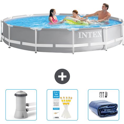 Prism Frame Pool Rund - 366x76 cm - 4-teilig SCB74 (1/4)