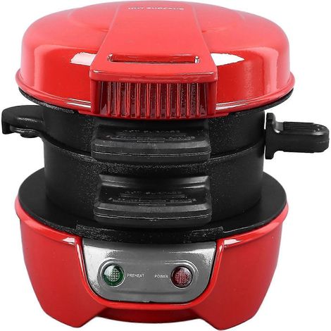 Appareil à sandwichs pour le petit-déjeuner 600 W avec cuiseur à œufs, facile à nettoyer, revêtement antiadhésif, prise UE 220 V (1/5)