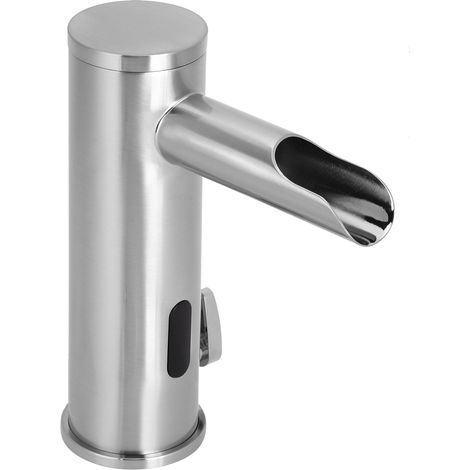 Automatischer, berührungsloser Wasserhahn mit Warm- und Kaltwasserfunktion sowie Temperaturregler, Anschlussmöglichkeiten G1/2 (1/5)