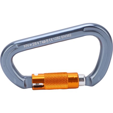 Mousqueton d'escalade antidérapant robuste et durable, clip d'escalade pour camping, glacier et randonnée