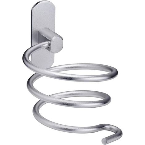support de sèche-cheveux en aluminium mural support de sèche-cheveux support de câble pour cuisine salle de bain accessoires de salle de bain (1/5)