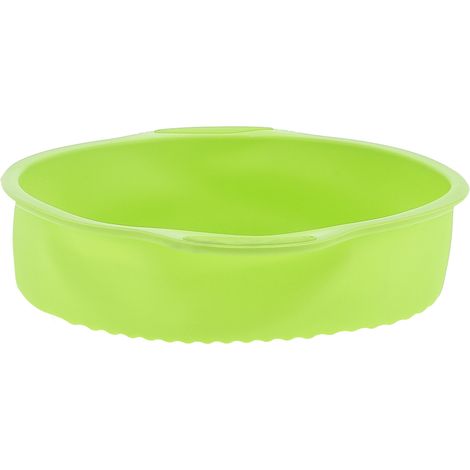 Moule à gâteau rond en silicone de 23 cm, antiadhésif, pour la cuisson du pain et la pâtisserie à domicile (vert) (1/5)