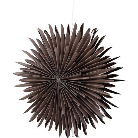Sälen Weihnachtsstern mit Licht Papier Ø60 cm Pendelleuchte braun.