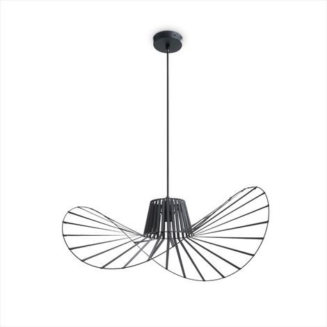 Paco Home Suspension LED Salon Salle À Manger Chambre Lampe Suspendue Moderne Élégant Lampe à suspension - Noir, Schwarz (Ø70cm) (de)