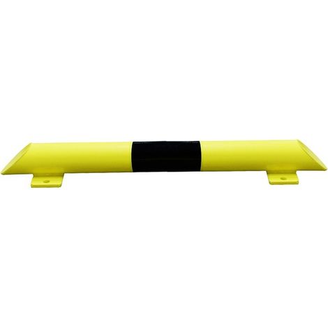 PROVOST - Glissière de protection en acier jaune pour entrepôt - Longueur 800 mm