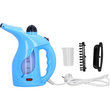 Fer à repasser portable bleu, mini centrale vapeur électrique 220V pour maison, prise UE (1/5)